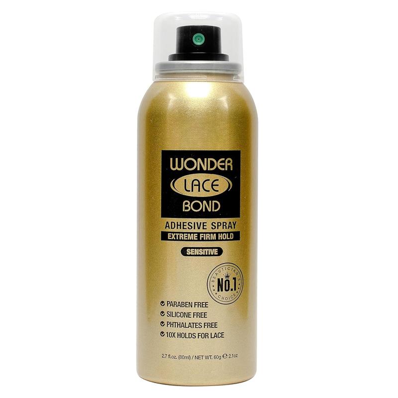 Wonder Lace Bond Adhesive Spray -  ( Firm Hold), 2.7 fl. oz.  80ml | Fast Drying, No , No Build up,  Hold, All-Day Hold, Daily Wig Application