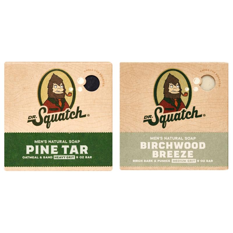 Dr. Squatch - Woodsy Bar Soap 2-Pack - Body Care for Men