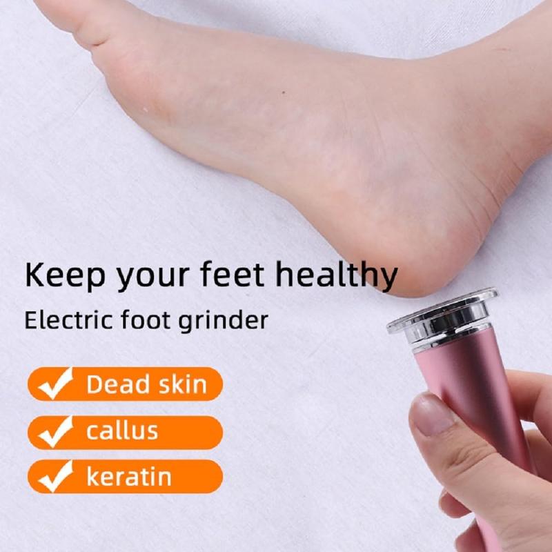 Electric Foot File, 1 Box Adjustable Speed Electric Foot File with 60pcs Sandpaper, Professional Pedicure Tool for Home & Salon Use, Winter & New Year Gift