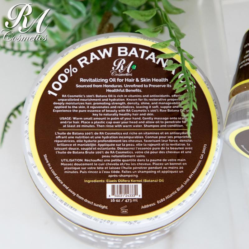 RA Cosmetics 100% Raw Batana Oil From Honduras - Promotes Hair Growth, Thickens Hair in Men and Women