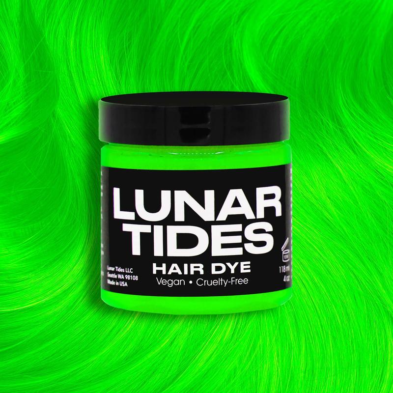 Lunar Tides UV Lime Green Hair Color Semi-permanent - Neon Lime