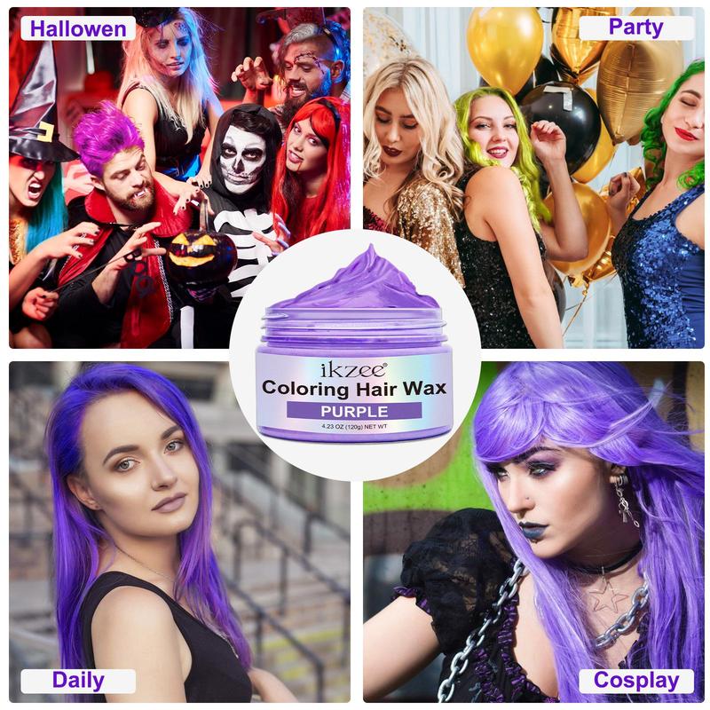 120g Semi-permanent Hair Dye, 9 Colors Hair Color Mud, Gentle Coloring Hair Dye, Hair Care & Styling Product for Women & Men