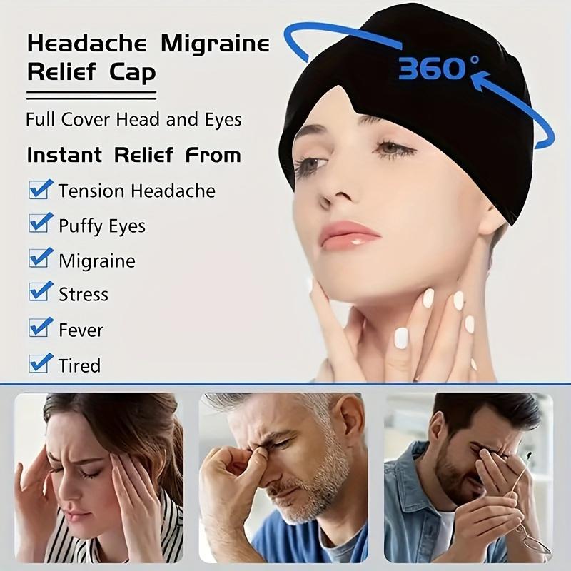 Instant Headache & Migraine Relief Gel Cap - Hot Cold Relax for Chemo, Sinus, Neck Pain & Stress Reduction