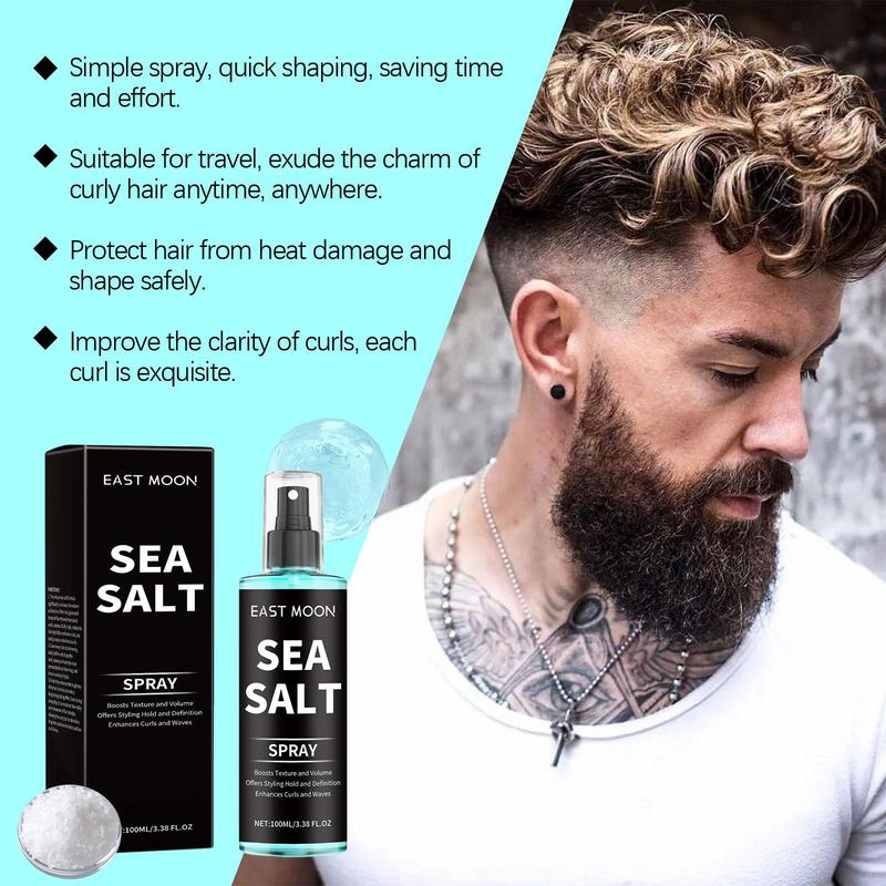 Sea Salt Spray, Long Lasting Hair Styling Spray, Hair Styling Product for Men, Professional Hair Styling Product for Men, Christmas Gift