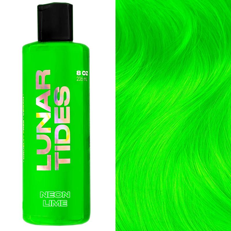 Lunar Tides UV Lime Green Hair Color Semi-permanent - Neon Lime