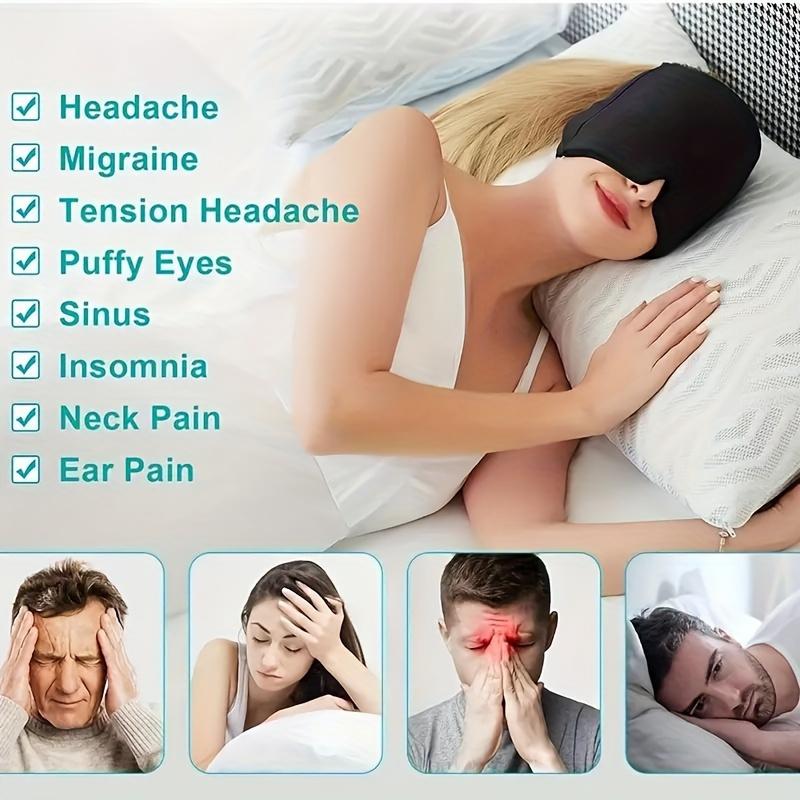 Instant Headache & Migraine Relief Gel Cap - Hot Cold Relax for Chemo, Sinus, Neck Pain & Stress Reduction