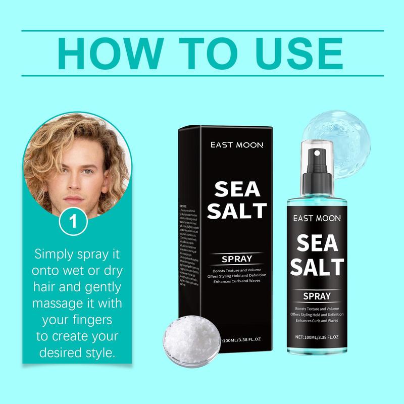 Sea Salt Spray, Long Lasting Hair Styling Spray, Hair Styling Product for Men, Professional Hair Styling Product for Men, Christmas Gift