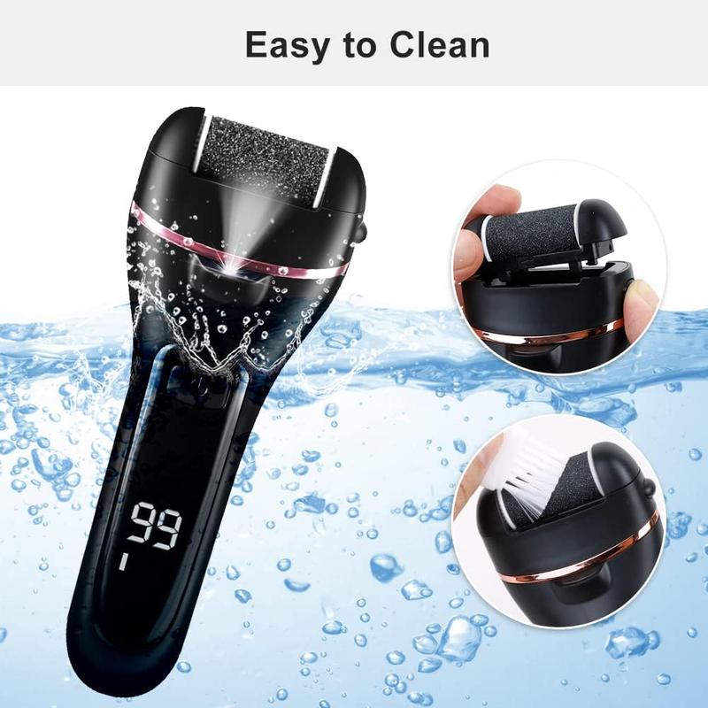 Electric Foot Callus Removers Rechargeable, Waterproof 17 in 1 Professional foot callus remover tool Kit, Hard Cracked Dry Skin Ideal Gift