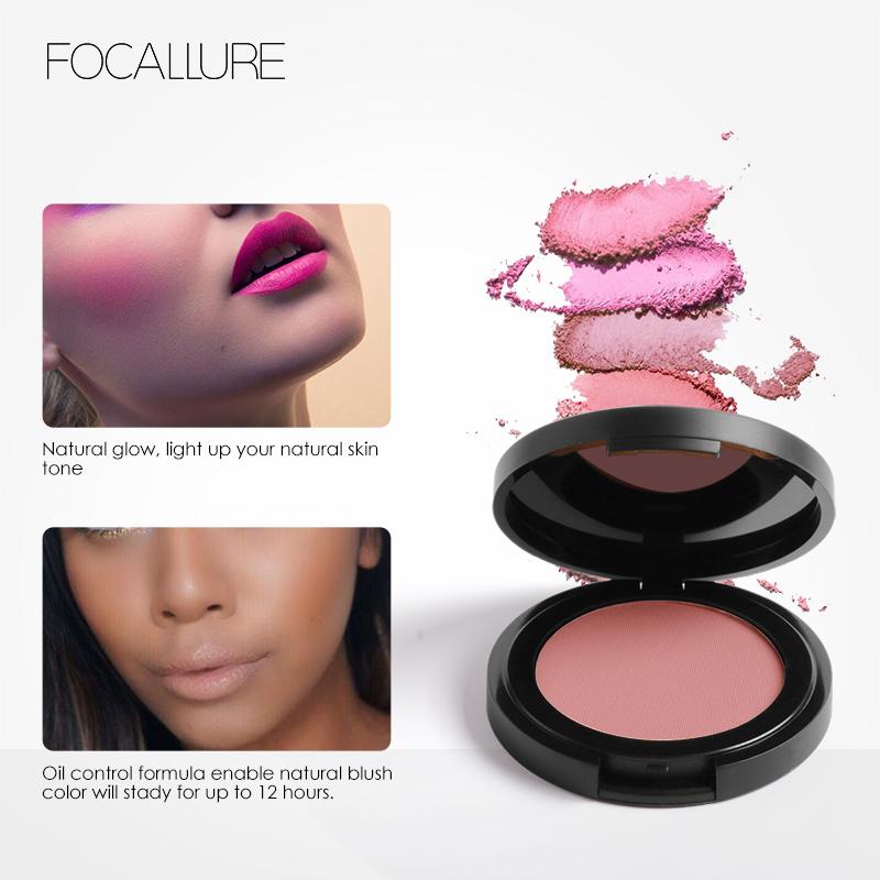 FOCALLURE Silky Face Pressed Blush,High Pigment Mineral Blusher,Create a Fade-free Flawless Finish and Give your Skin a Natural Glow,Lightweight Facial Blusher Makeup,SMASHING