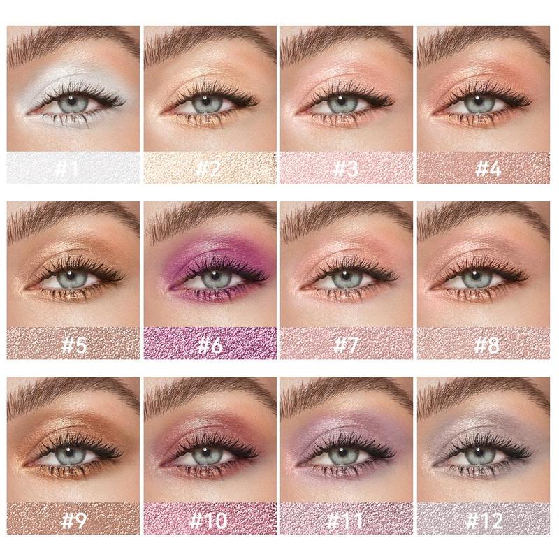 Long Lasting Eyeshadow Stick, 12pcs set Waterproof Eyeshadow Pen, Smudge-proof Eye Shadow Pen, Easy To Use, Eye Makeup Tool for Women, Christmas Gift