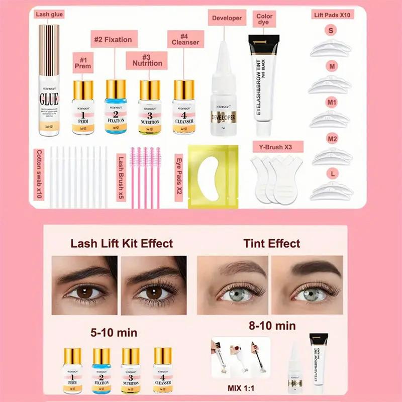 christmas 2024 ornament Complete DIY Lash Perm Kit: Libeauty Eyelash Lift And Color Kit With Black Color, Quick Lifting, Perming & Voluminous Coloring, Brow Lamination Kit For Home & Salon Supplies  Makeup Facial Lash Extension Lightweight  Cosmetic