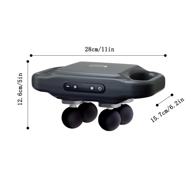 4 Heads Massager, Compact Handheld Massager, Full Body Massager for Foot, Leg, Waist, Back and Neck, Personal Care Appliances, Winter & New Year Gift