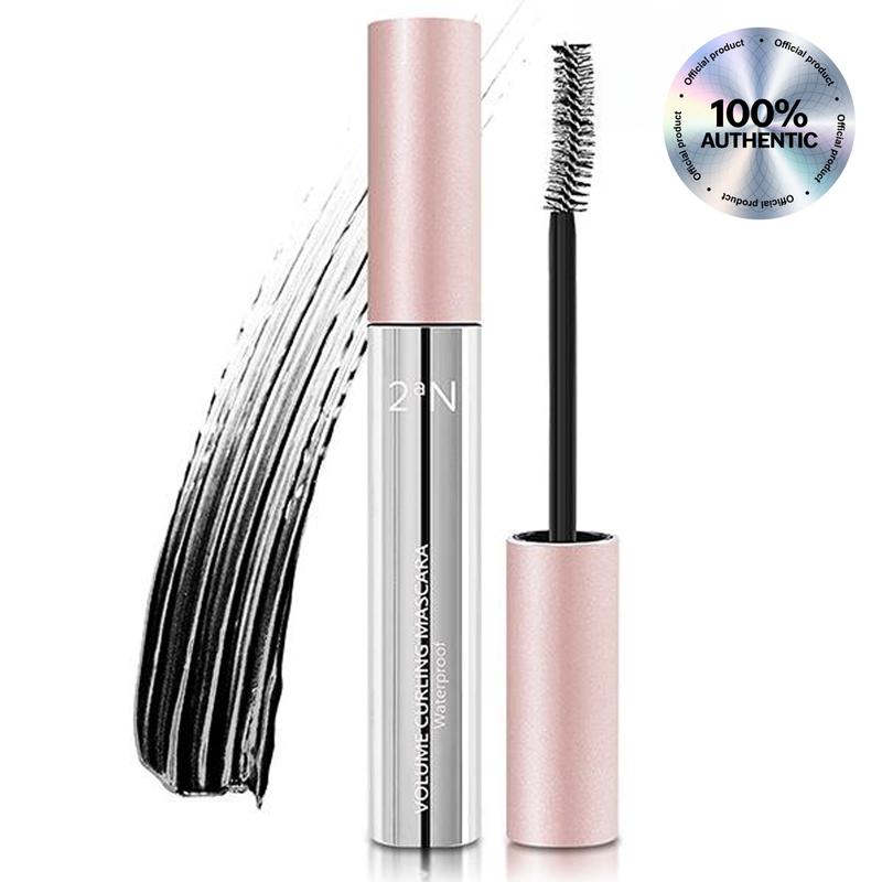 2aN Korean Volume Curling Mascara - Official Product Waterproof Smudge-Proof Lifting Lengthening High Impact Mascaras (Volume Curling Black)