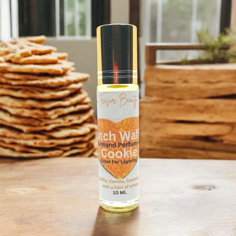 Dutch Waffle Cookie Body Oil Roll-On, Natural Gourmand Scent, 10ml, Body Care Aroma Fragrance Aroma Fragrance