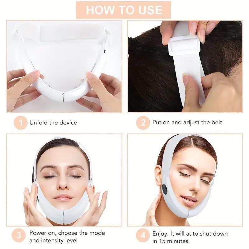 Smart Electric Facial Massager, Foldable Face Massage Belt, Facial Skin Care Tool for Women, Personal Care Product for Daily Use