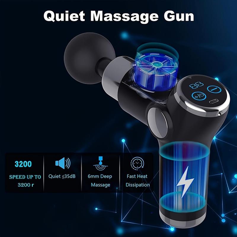 Comfort Massage Gun, Handheld Full-body Massager, Professional Portable Powerful 32-speed Electric Fascia Gun with LCD Display for Home Fitness, Easy Smart Massager for Men & Women, Christmas Gift