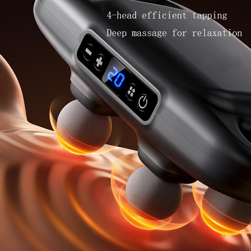 4 Heads Massager, Compact Handheld Massager, Full Body Massager for Foot, Leg, Waist, Back and Neck, Personal Care Appliances, Winter & New Year Gift