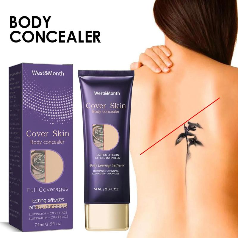 Long-lasting Body Concealer, 1 Count Waterproof Body Care Concealer, Invisible Body Covering Cream, Body Tattoo Covering Cream