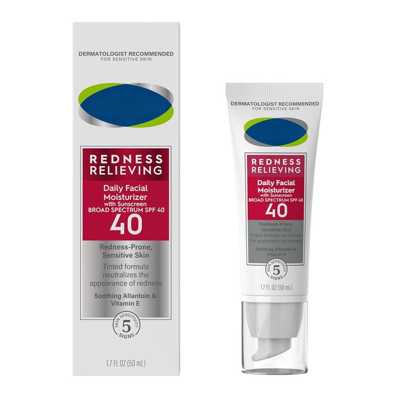 Redness Relieving Daily Facial Moisturizer SPF 20, 1.7 fl oz, Broad spectrum Sunscreen, Neutral Tint, For Redness-Prone Skin