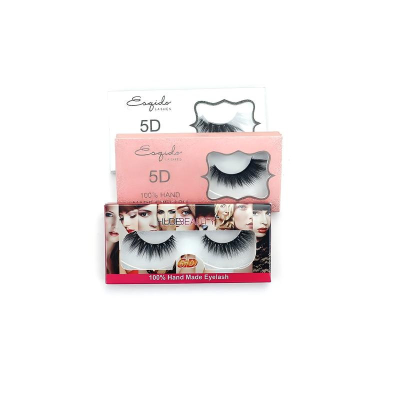 Mamushow 1 Pair Eyelashes Natural Fluffy False Makeup soft 5D Eyelashes