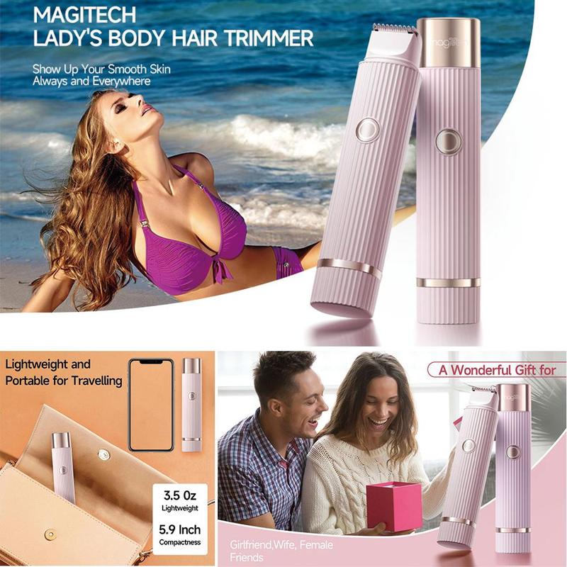 2 in 1 Electric Shaver for Women, 1 Box Rechargeable Face Hair Trimmer for Women, Bikini Trimmer, Waterproof Hair Removal Tool for Body, Face, Legs