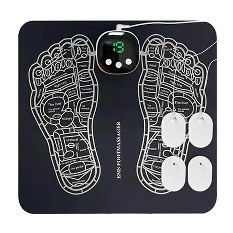 EMS Foot Massager Mat -Foot Massager Pad for with 8 Modes, 19 Levels without Remote and Use off Socks Electrical Comfort