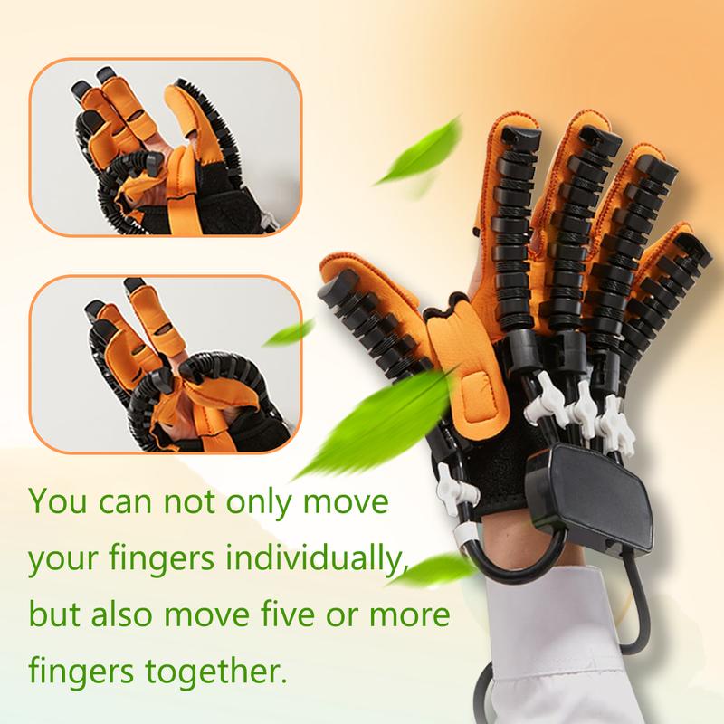 Rehabilitation Robot Gloves Upgrade Stroke Hand Therapy Equipment, Automatic Hand Trainer Gloves with 4 Workout Modes and Hand Massage