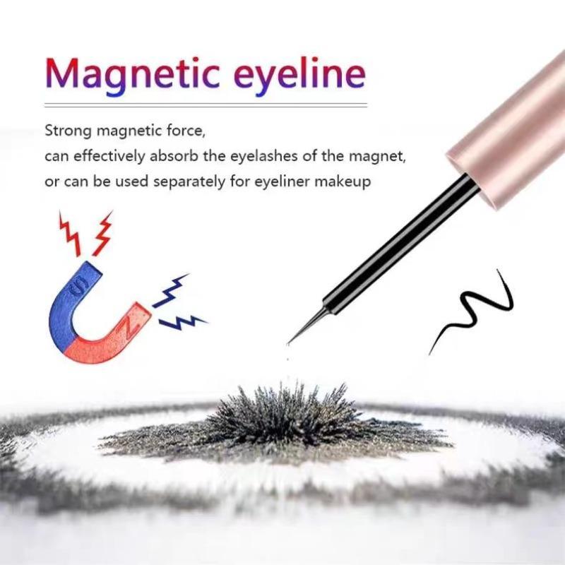 Magnetic Lashes & Magnetic Eyeliner Kit, 1 Set Natural False Eyelashes & Eyeliner Set, Eye Makeup Kit Suitable for All Occasion Makeup, Cosmetic Gift