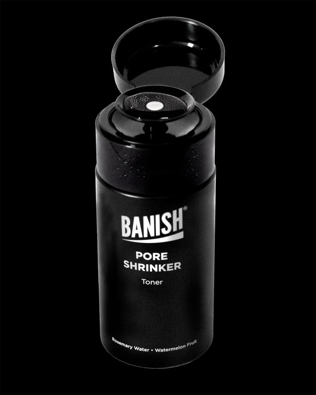 Banish Pore Shrinker Watermelon Toner - with Rosemary Water AHA exfoliating and hydrating