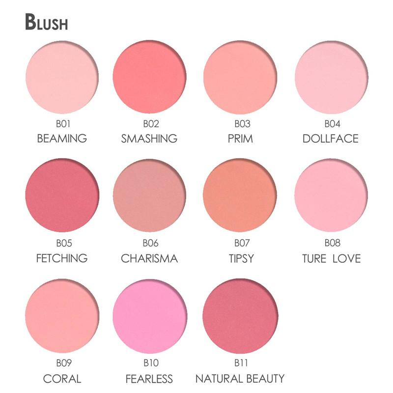 FOCALLURE Silky Face Pressed Blush,High Pigment Mineral Blusher,Create a Fade-free Flawless Finish and Give your Skin a Natural Glow,Lightweight Facial Blusher Makeup,SMASHING