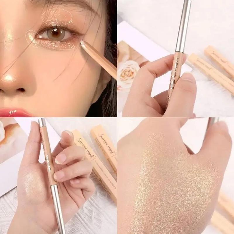 Waterproof Shiny Eyeliner Sweet Lying Pencil Glitter Eyeshadow Pen Long-lasting Outline Pen Stick Makeup Lipliner Daily Flawless Cosmetic