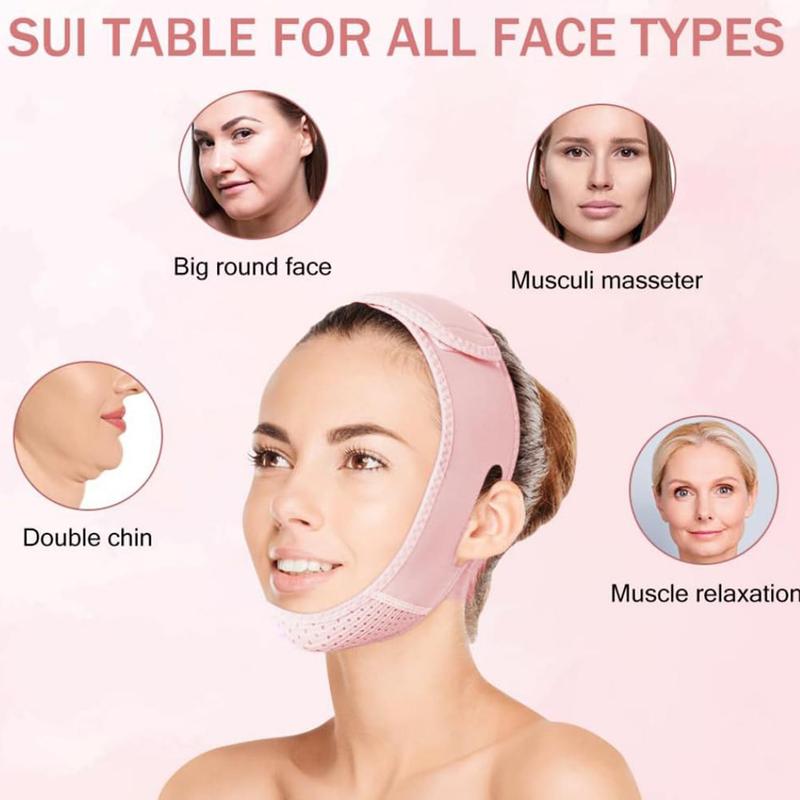 V Line Lifting Mask with Chin Strap for Double Chin, Face Skincare Lifting Belt for Women, Beauty & Personal Care Product, Skincare Tools, Fall Gift, Face Sculpting Tool, Christmas Gift