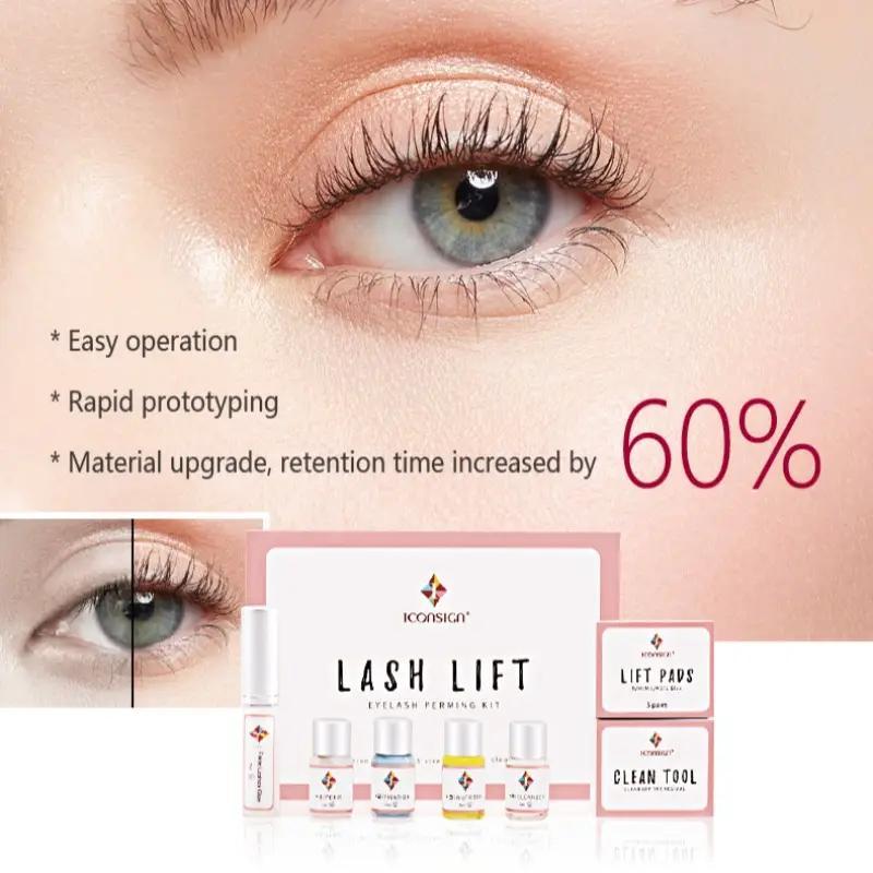 Eyelash Perm Kit, 1 Set Eyelash Lifting Kit, Professional Eyelash Perming & Tinting Kit, Eye Makeup Kit for Women & Girls