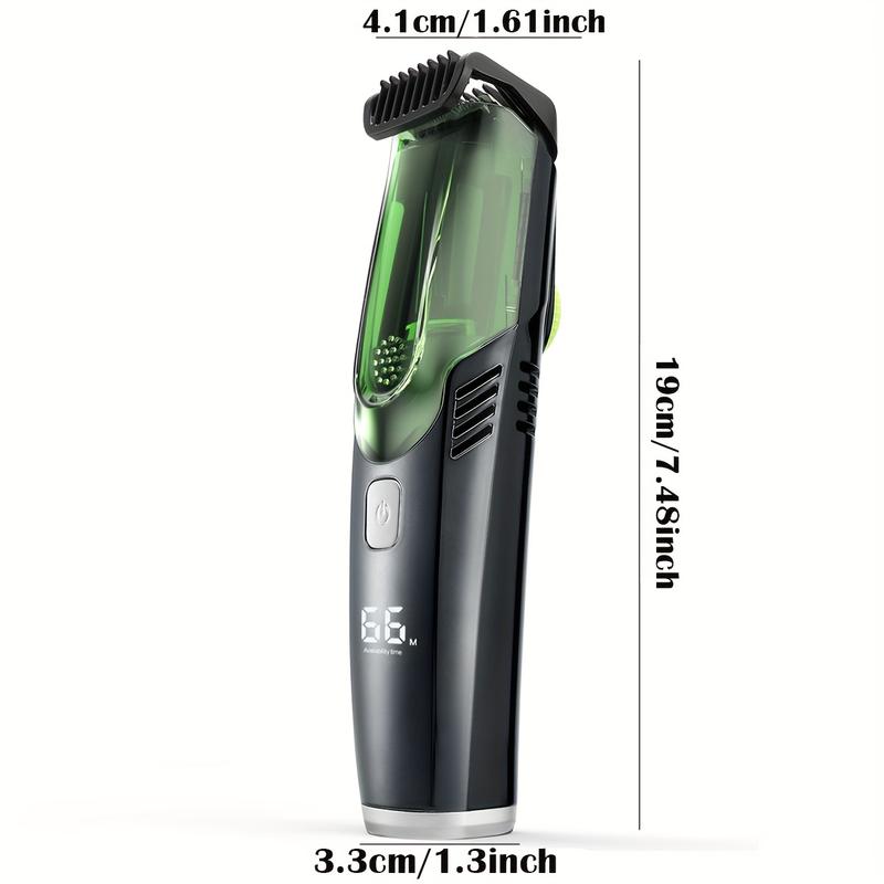 Cordless Professional Men's Beard Shaver, Groin & Body Grooming Trimmer with Vacuum Cleaner, Gifts For Men, Father's Day Gift