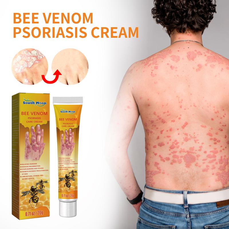 Bee Venom Psoriasis Cream, Relieve Itchy Skin Repair Hand Moss Moisturizing Skin Care Cream