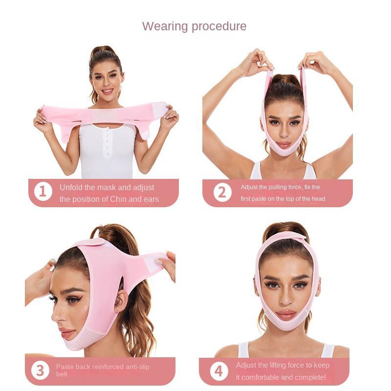 Reusable Double Chin Reducer, V Line Mask, Facial Slimming Chin Strap, Chin Up Mask, Face Lifting Belt, V Shape Face Lifting Tool