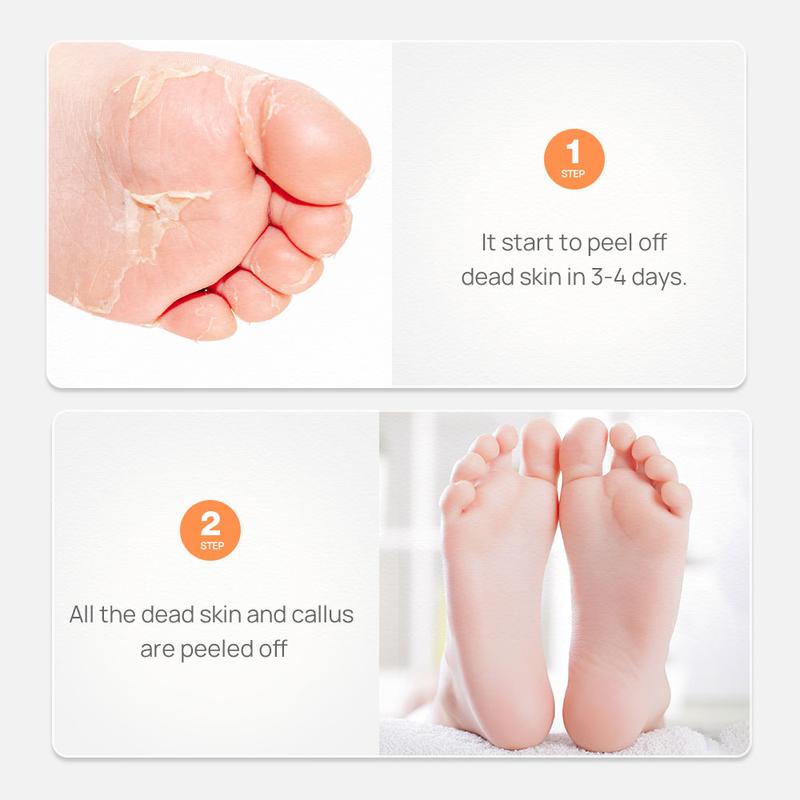 LANBENA Exfoliating Foot Peel Mask Remove Dead Skin Foot Mask Peeling Heel 1pair Nail Flower Pack Tea Tree