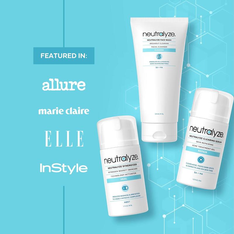 Neutralyze Moderate To Severe Acne Kit 2.0 - Maximum Strength Acne Kit, 2% Salicylic Acid, Mandelic Acid & Nitrogen Boost Skincare Technology