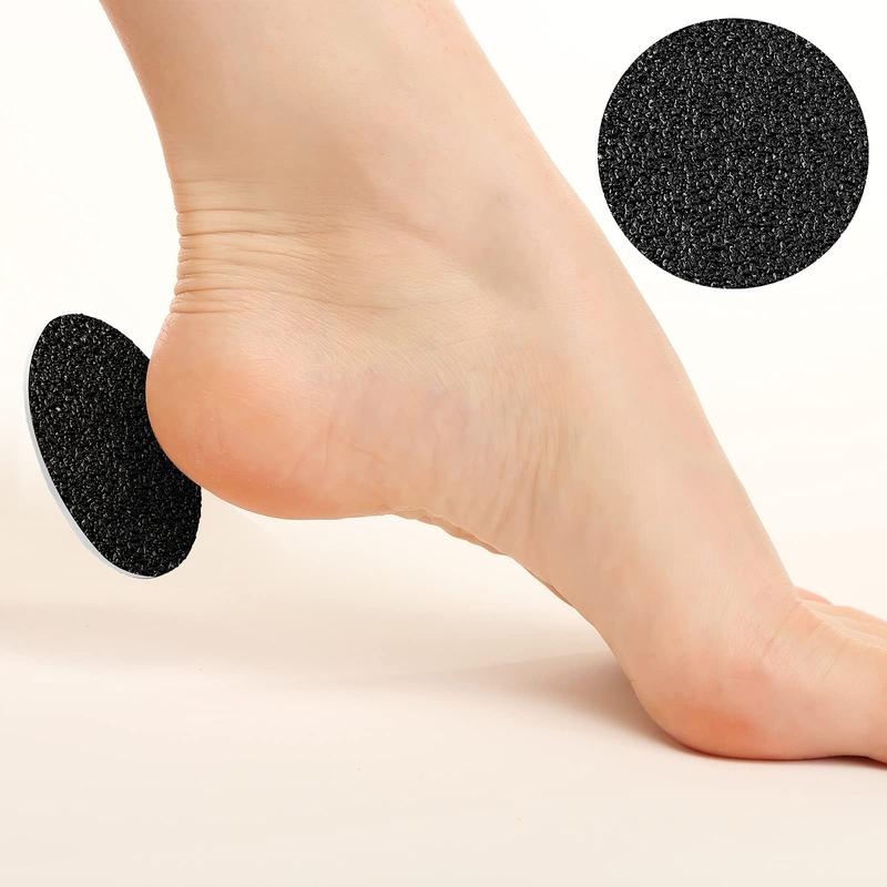 120 Pcs Replaceable Sandpaper Discs Tip 2 Toe Refill Disks Replacement Sandpaper Pad Discs Foot File Disc Callus Disks for Foot File Dead Hard Skin Callus (80 Grit,180 Grit)