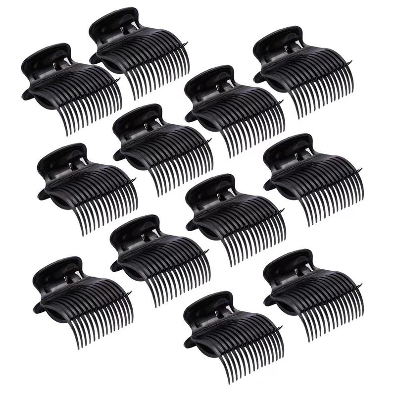 Heatless Hair Curler Clip, 12pcs Curling Hair Roller Fixing Clip, Professional Hair Styling Tool for Women & Girls