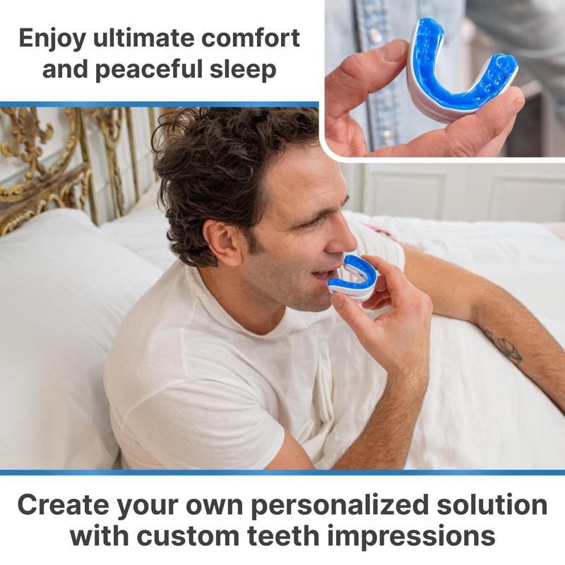 VitalSleep Anti-Snoring Mouthpiece, Stop Snoring & Sleep Better, Men's Size, Adjustable & Personalized Fit, Snore Solution for Restful Nights, Improve Sleep Quality, Made in USA