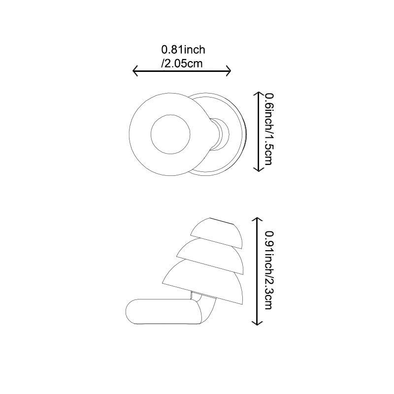 Waterproof Noise Cancelling Earplugs For Swimming And Water Sports, 1 Pair Noise Reduction Ear Plugs, Soft Silicone Earplugs