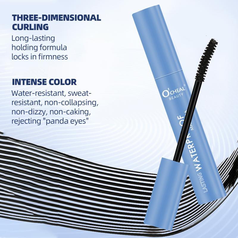 Waterproof Long Lasting Mascara, 2 Counts Natural Curl Eyelashes Mascara, Eyelashes Lengthening Volumizing Defining, Professional Eye Makeup Products