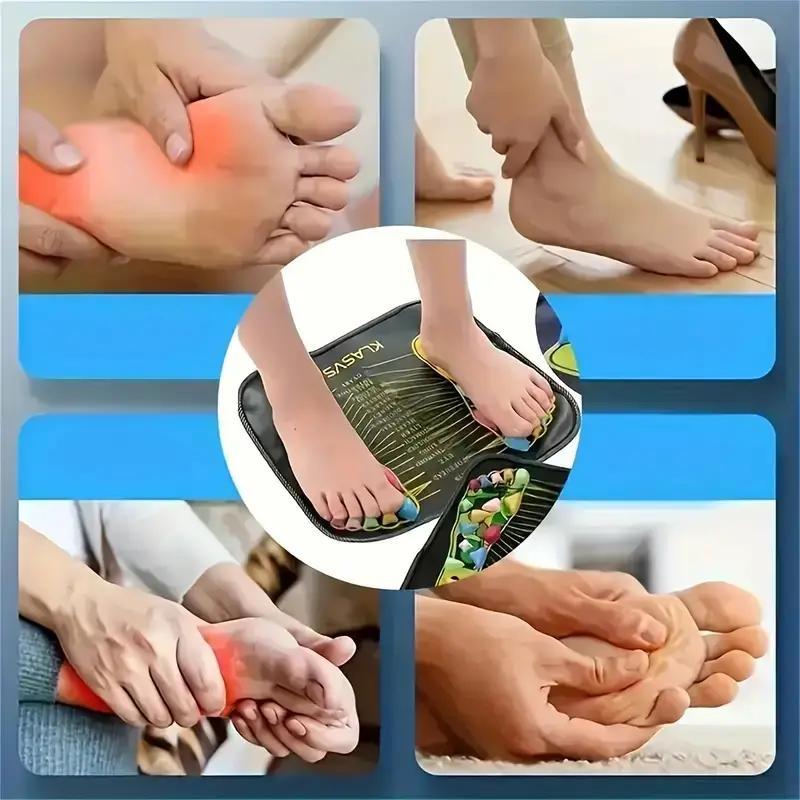 Foot Massage Pad, 1 Count Professional Stone Foot Massage Cushion for Home & Gym, Manual Body Care Massage Tool for Women & Men