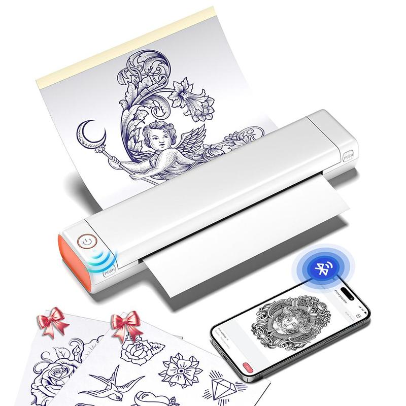 Phomemo M08f Wireless Tattoo Transfer Stencil Printer, [tattoo Paper Needs To Be Purchased Separately], Thermal Tattoo Machine, Tattoo Printer Kit, Halloween Gifts, Tattoo Stencil Printer, Temporary Tattoo Printer