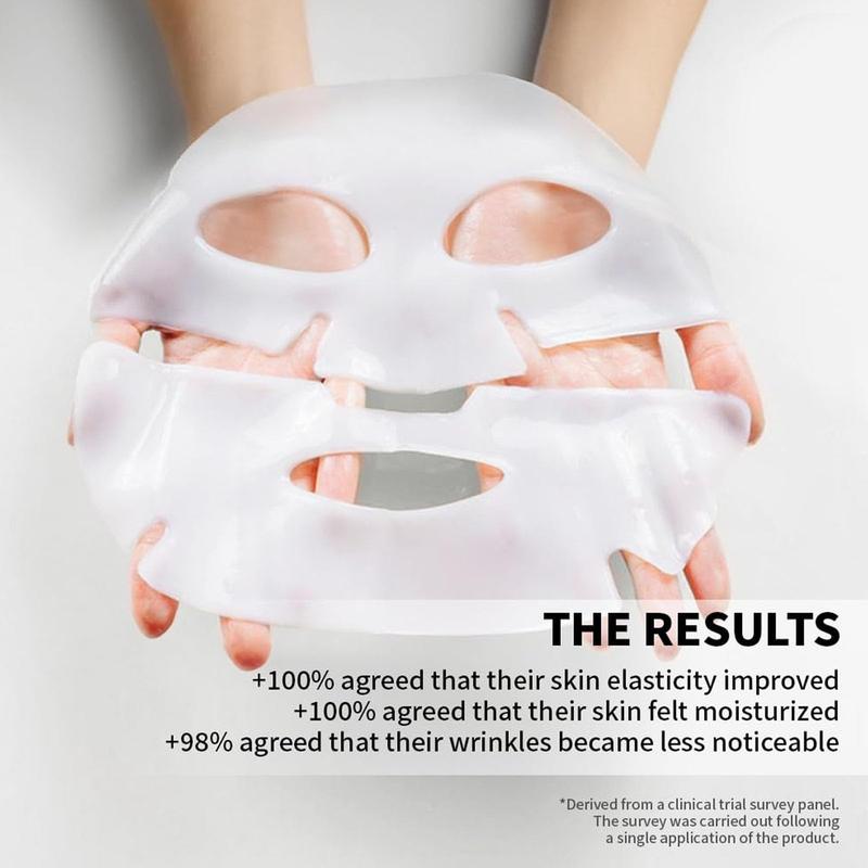 RoseMine-Deep Collagen Overnight Mask 37gx5ea | The real collagen 2,160,000ppb | Facial Hydrogel Masks with low molecular weight collagen for elasticity, firming, and moisturizing