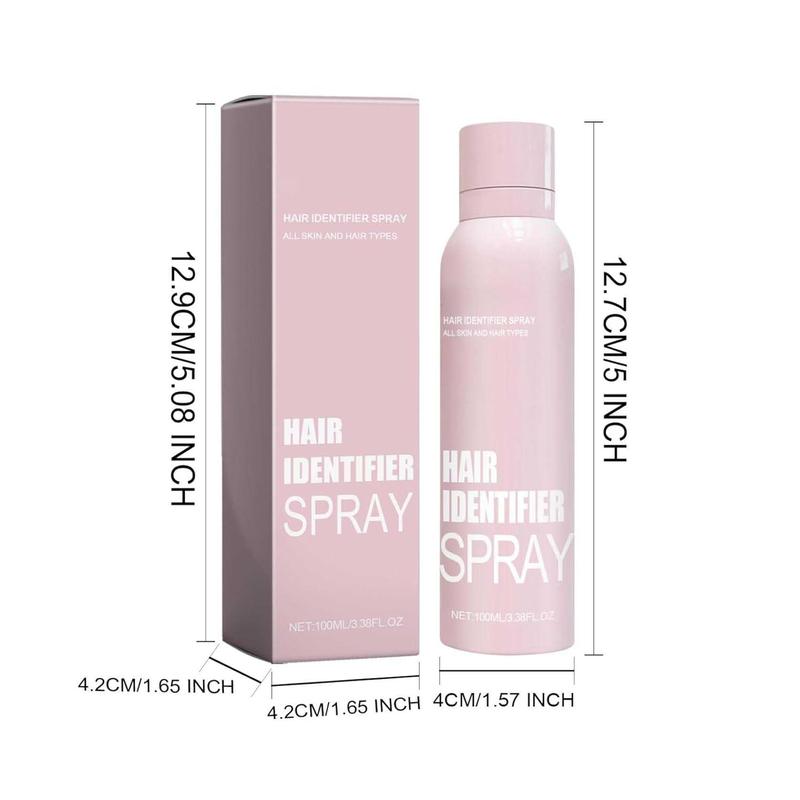 Hair Identifier Spray - Precision Facial Razor Set for Smooth Skin(120ml, aluminum can), Enhanced Visibility, and Skincare Absorption - Non-Comedogenic, Natural Ingredients Hair Removal Body Care