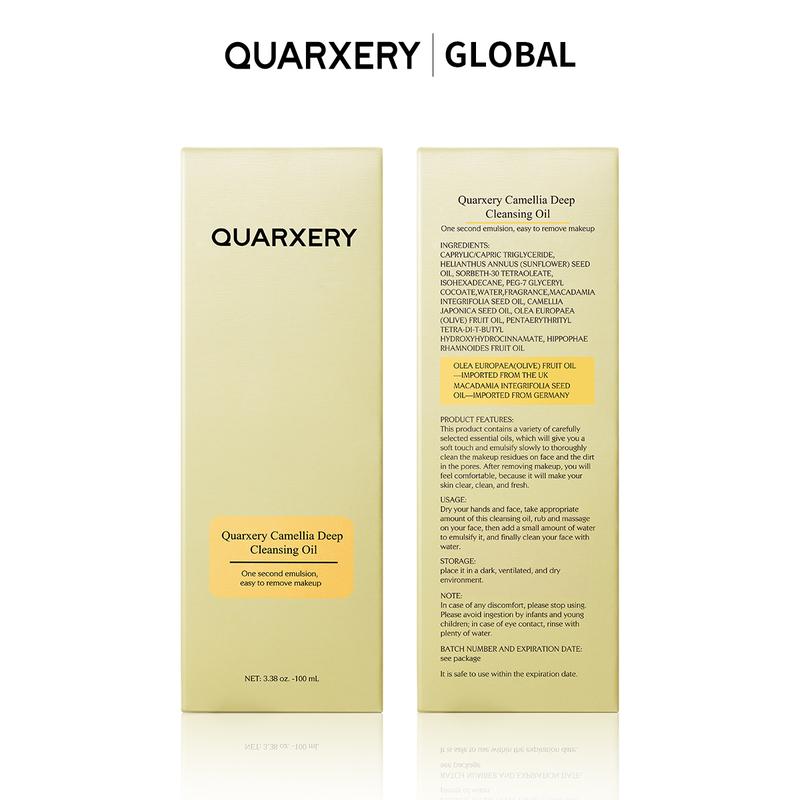 QUARXERY Deep Cleansing Oil, Facial Cleansing Oil, Makeup Remover, Cleanses without Clogging Pores, Residue-Free, Fragrance and Colorant Free, All Skin Types black friday deals