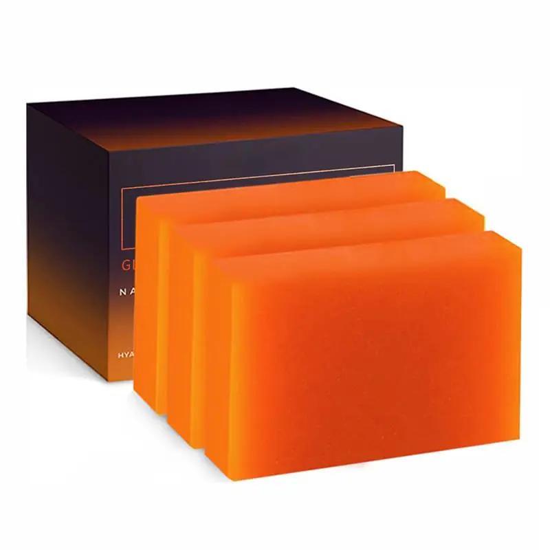 Kojic Acid Soap Bar, 1 Box Soap Bars Vitamin C, Retinol, Collagen, Turmeric, Vitamin E, Shea Butter, Reducing the Look of Dark Spots, for Women and Men