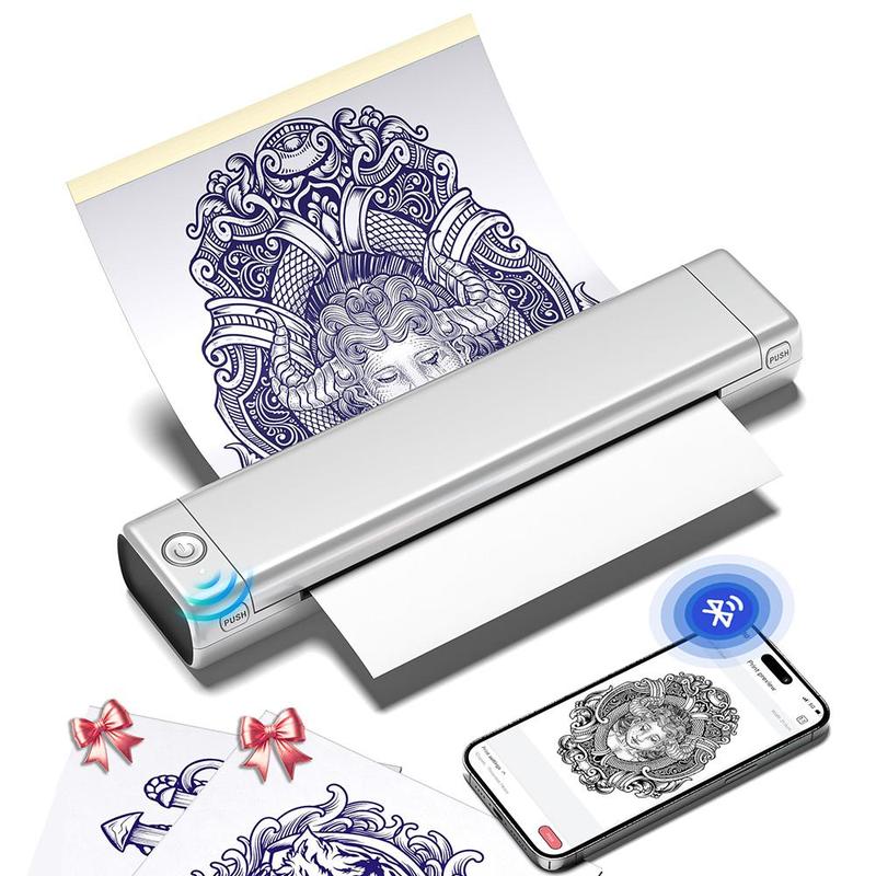 Phomemo M08f Wireless Tattoo Transfer Stencil Printer, [tattoo Paper Needs To Be Purchased Separately], Thermal Tattoo Machine, Tattoo Printer Kit, Halloween Gifts, Tattoo Stencil Printer, Temporary Tattoo Printer